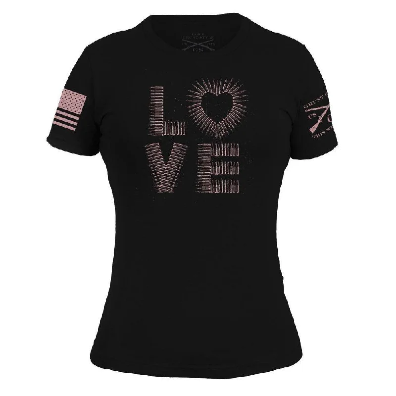 Women's Love Ammo Slim Fit T-Shirt - Black