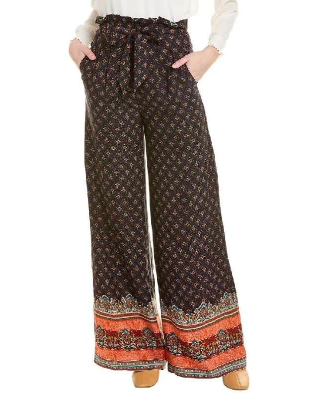 Gracia High-Waist Belted Pant