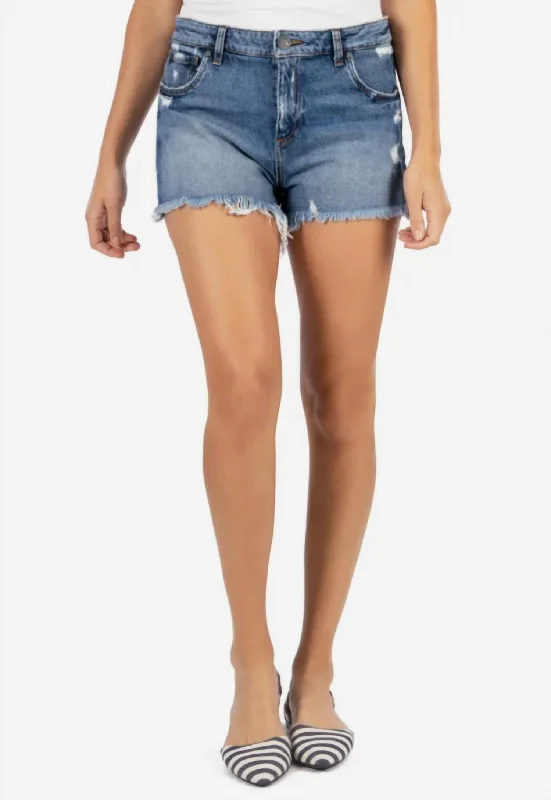 Jane High Rise Short In Medium Wash