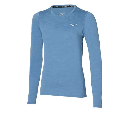 Mizuno Impulse Core L/S Tee W | Parisian Blue