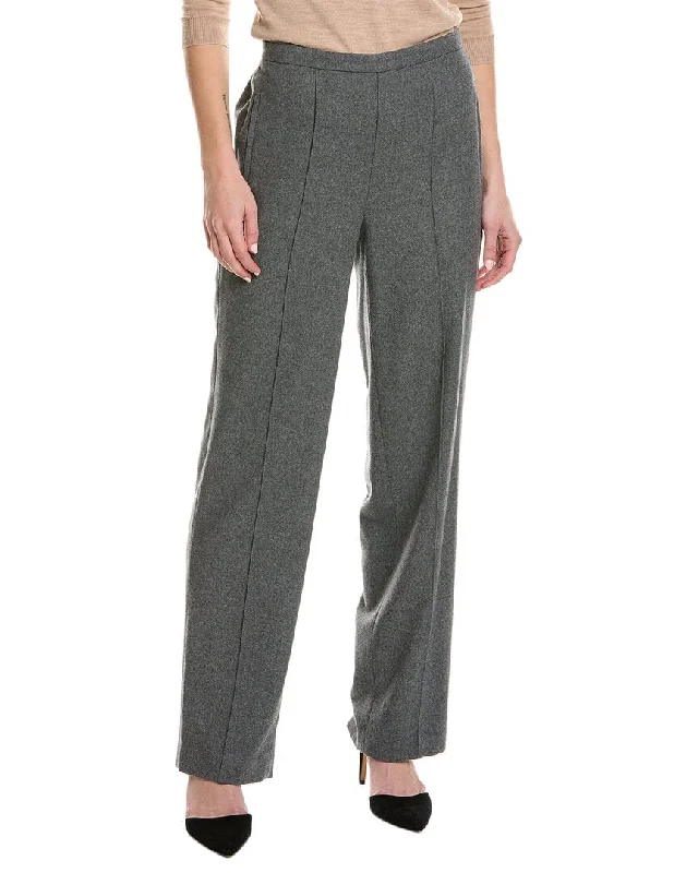 Vince Mid-Rise Wool-Blend Wide Leg Pant