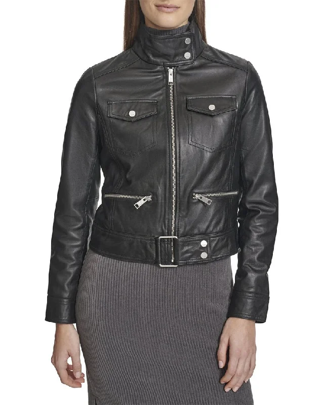 Andrew Marc Vicki Leather Coat