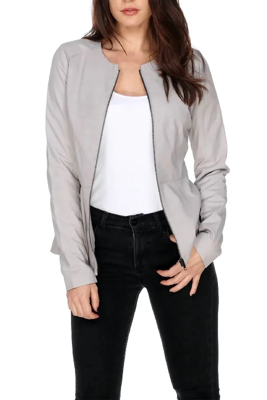 Flare Fitted Jacket In Mastic