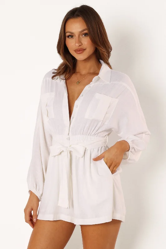 Louis Playsuit - White