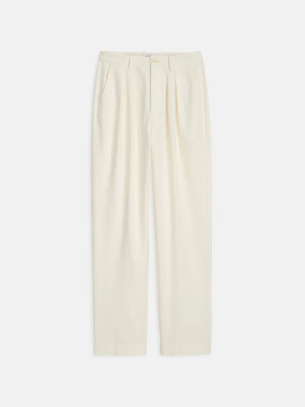 Keaton Double Pleat Pant in Twill