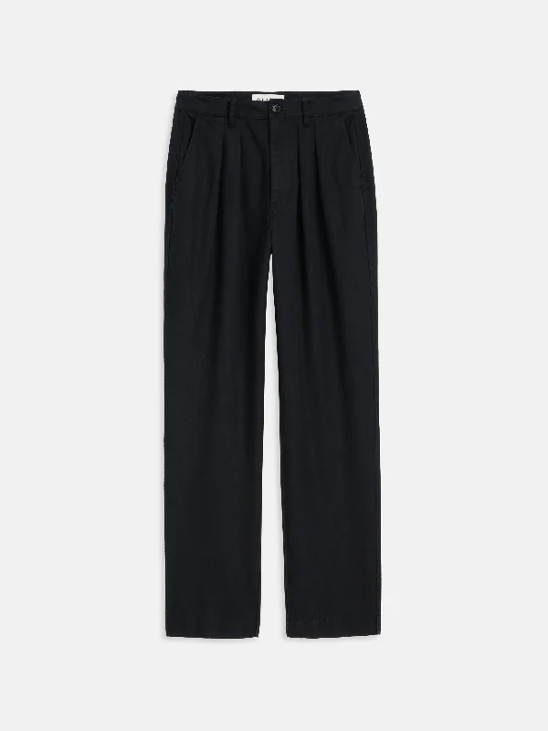 Keaton Double Pleat Pant in Twill