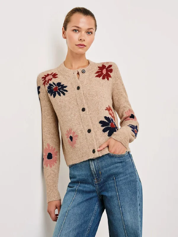 Millie Cardigan - Mauve Meadow