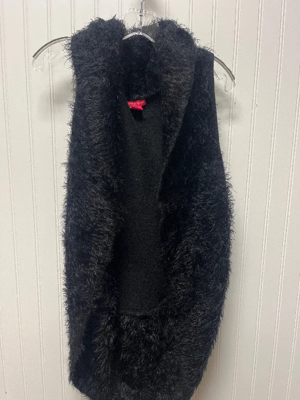 Vest Faux Fur & Sherpa By Sunny Leigh In Black, Size: M