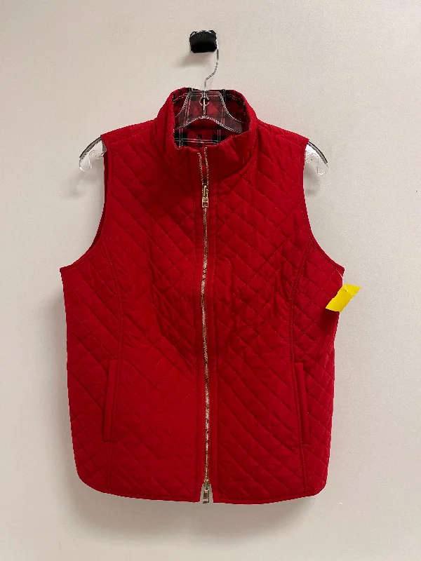 Vest Puffer & Quilted By Chicos In Red, Size: M