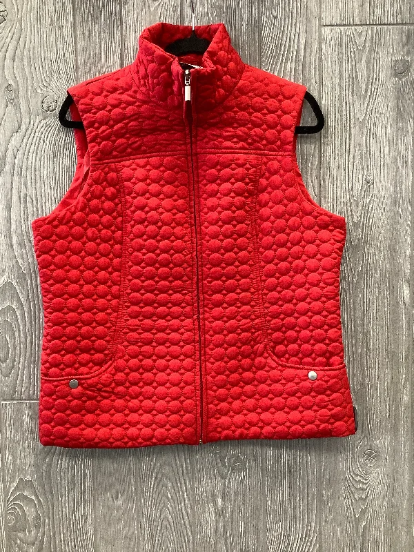 Vest Puffer & Quilted By Clothes Mentor In Red, Size: L