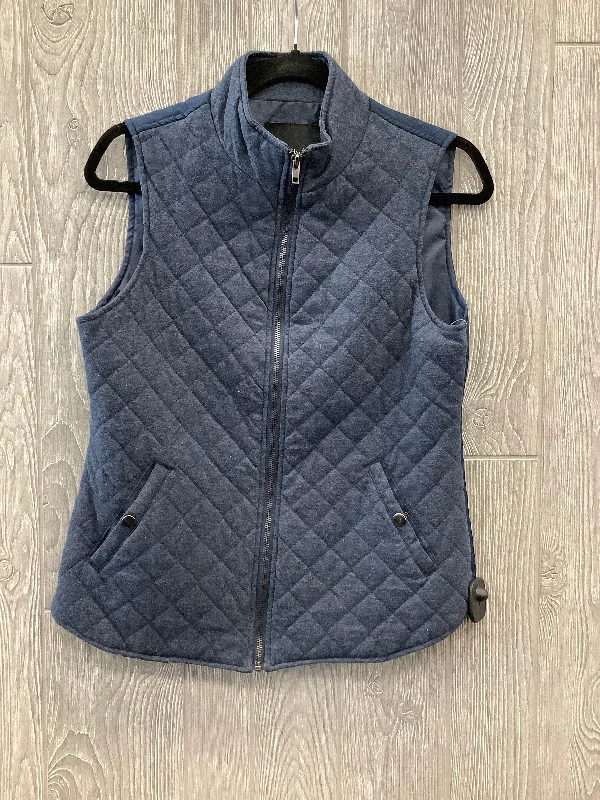 Vest Puffer & Quilted By Relativity In Navy, Size: S