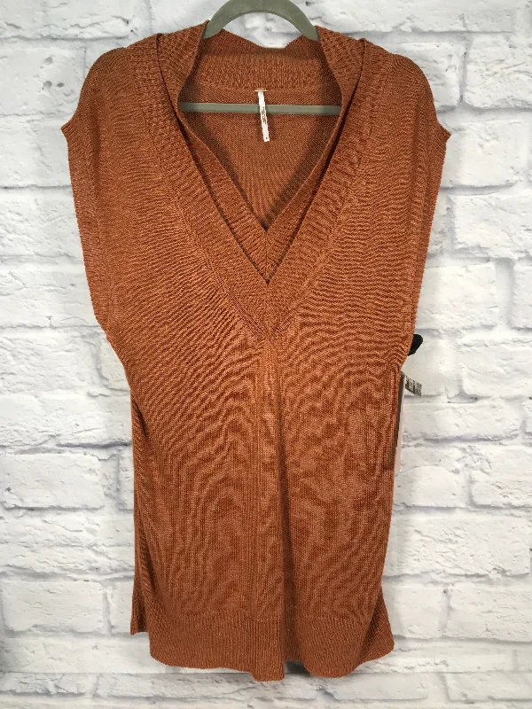 Vest Sweater By Free People In Brown, Size: S