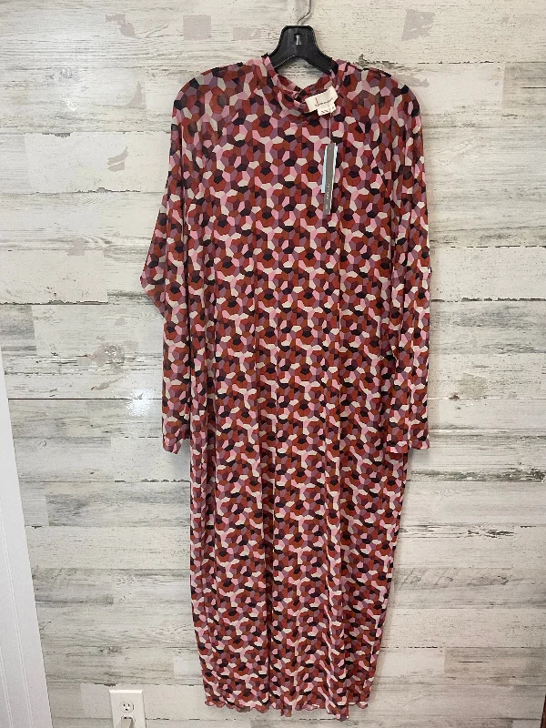 Dress Casual Maxi By Anthropologie In Brown, Size: 2x