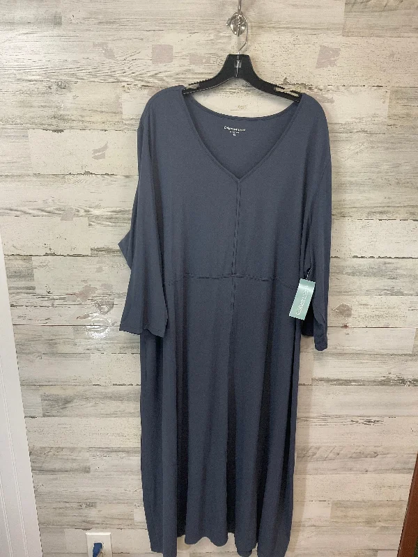 Dress Casual Maxi By Coldwater Creek In Blue, Size: 3x