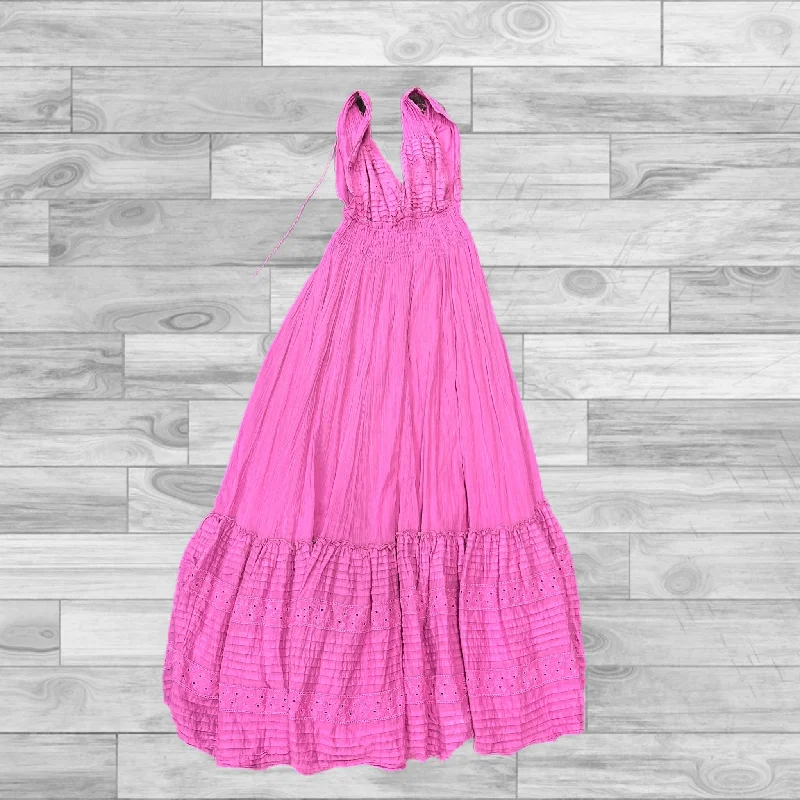 Dress Casual Maxi By Free People In Pink, Size: Xl