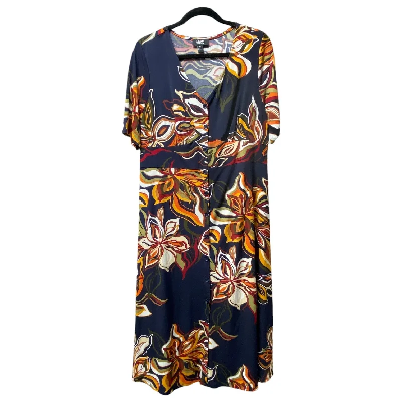 Dress Casual Maxi By Msk In Multi-colored, Size: 1x