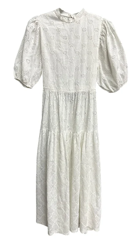 Dress Casual Maxi By Zara In White, Size: S