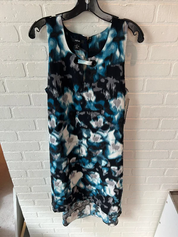 Dress Casual Midi By Alfani In Black & Blue, Size: Xl