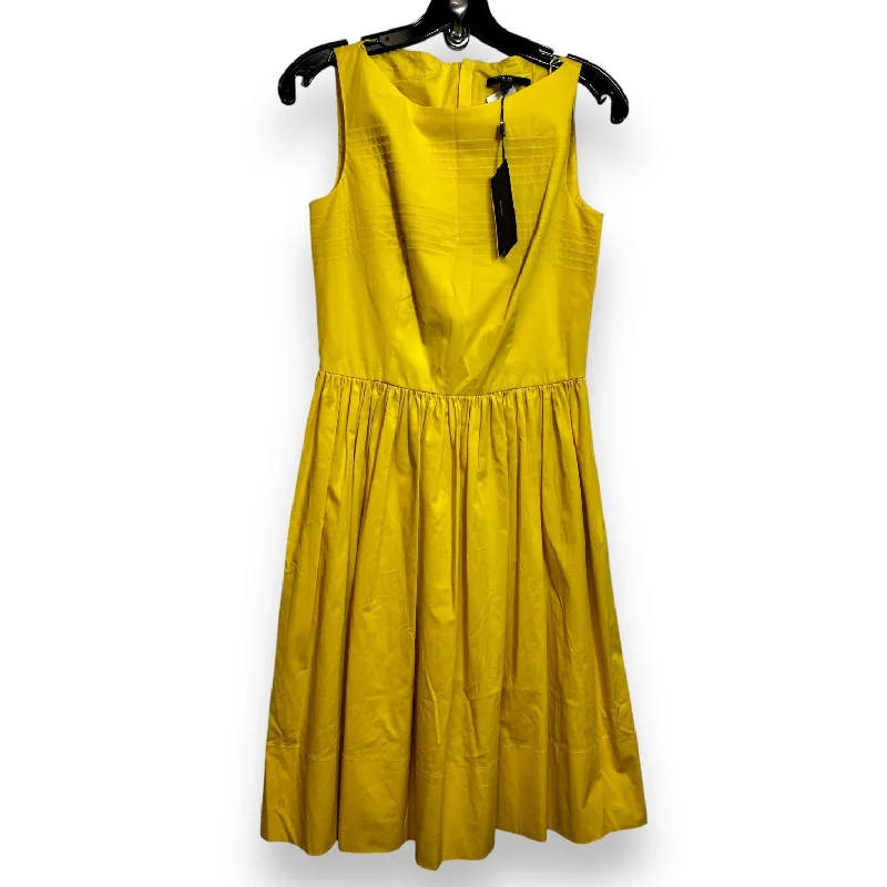 Dress Casual Midi By Boss In Yellow, Size: 6