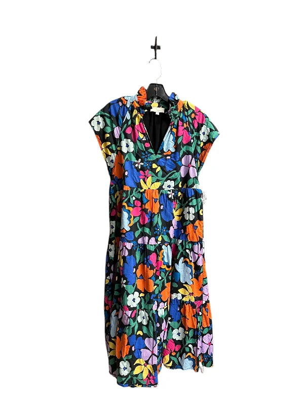 Dress Casual Midi By Clothes Mentor In Multi-colored, Size: S