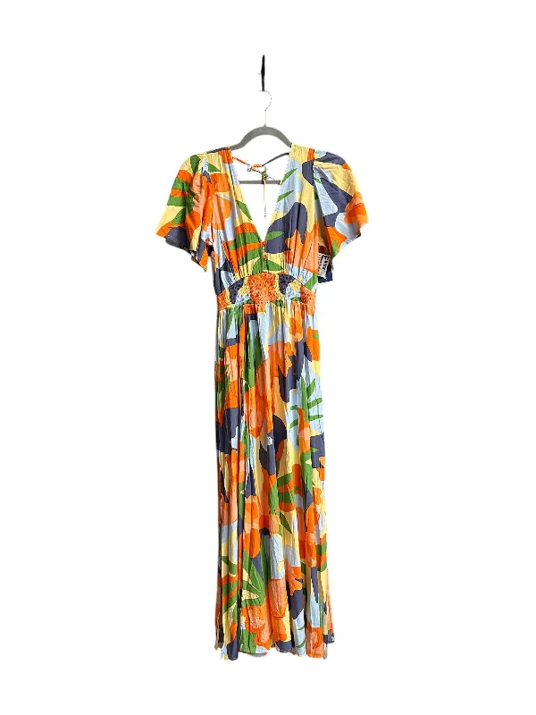 Dress Casual Midi By Clothes Mentor In Multi-colored, Size: Sp