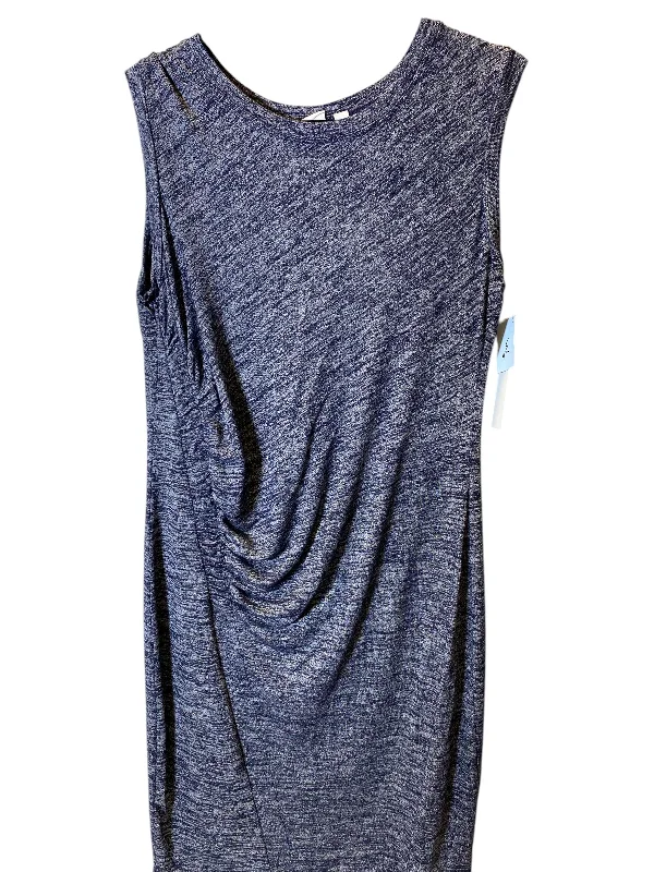 Dress Casual Midi By Gap In Blue, Size: L