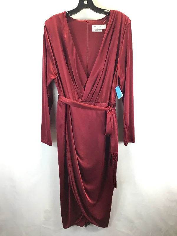 Dress Party Midi By Cmc In Red, Size: 1x